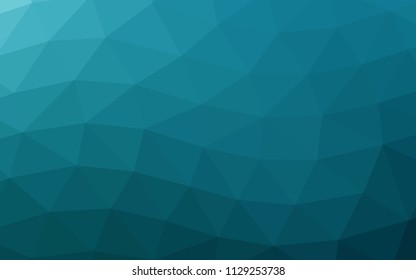 Light BLUE vector shining hexagonal shining triangular. Geometric illustration in Origami style with gradient.  The elegant pattern can be used as part of a brand book.