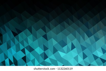 Light BLUE vector shining hexagonal pattern. Creative illustration in halftone style with gradient. Brand new design for your business.