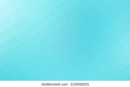 Light BLUE vector shining hexagonal template. Shining colored illustration in a Brand new style. The template can be used as a background for cell phones.
