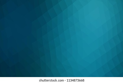 Light BLUE vector shining hexagonal pattern. Creative geometric illustration in Origami style with gradient. The best triangular design for your business.
