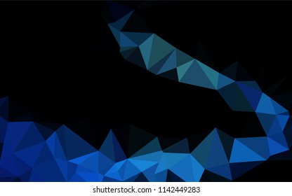 Light BLUE vector shining hexagonal background. Colorful abstract illustration with gradient. A new texture for your design.