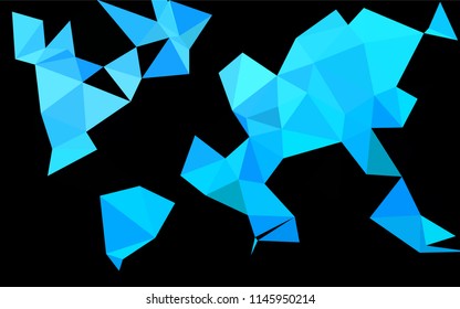 Light BLUE vector shining hexagonal pattern. Modern geometrical abstract illustration with gradient. The polygonal design can be used for your web site.