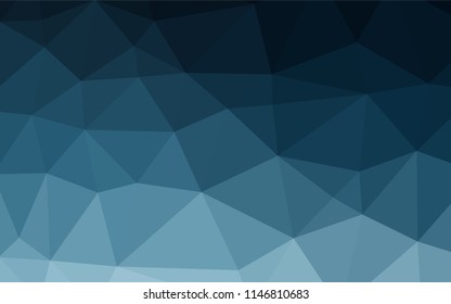 Light BLUE vector shining hexagonal pattern. A completely new color illustration in a vague style. Brand new design for your business.