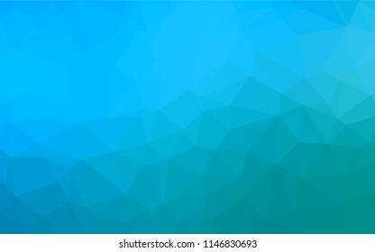 Light BLUE vector shining hexagonal template. Modern geometrical abstract illustration with gradient. A completely new template for your business design.