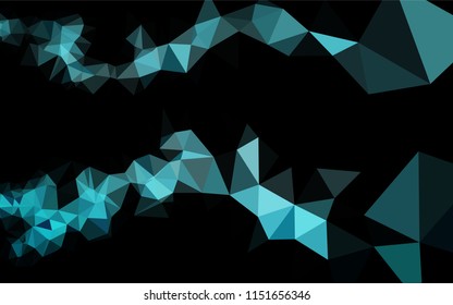 Light BLUE vector shining hexagonal background. Colorful abstract illustration with gradient. The polygonal design can be used for your web site.