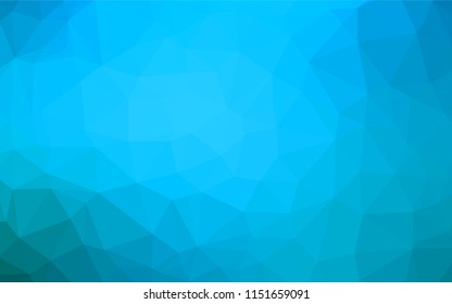 Light BLUE vector shining hexagonal template. An elegant bright illustration with gradient. Brand new style for your business design.