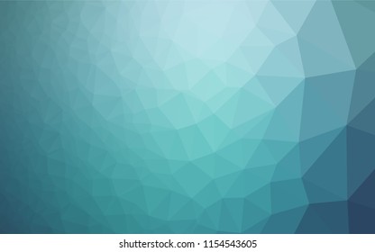 Light BLUE vector shining hexagonal template. Creative geometric illustration in Origami style with gradient. The best triangular design for your business.