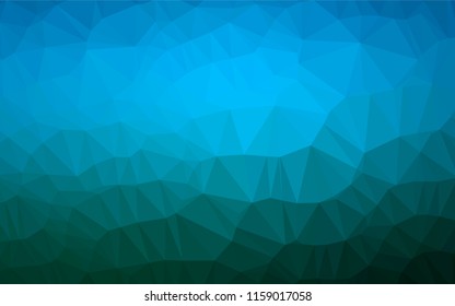 Light BLUE vector shining hexagonal template. Glitter abstract illustration with an elegant design. The completely new template can be used for your brand book.