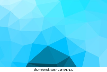 Light BLUE vector shining hexagonal pattern. Glitter abstract illustration with an elegant design. A new texture for your design.