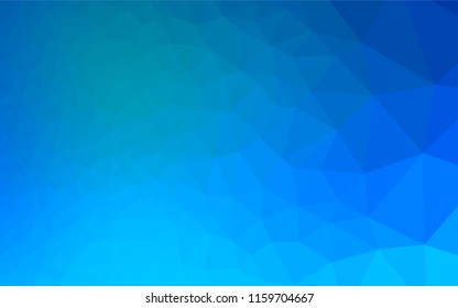 Light BLUE vector shining hexagonal background. Glitter abstract illustration with an elegant design. A completely new design for your business.