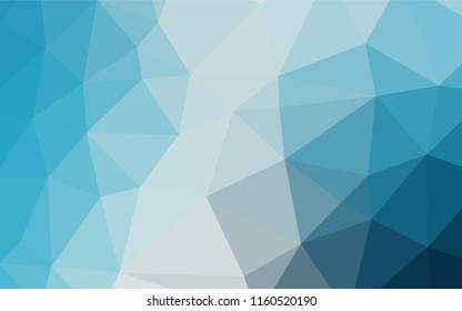 Light BLUE vector shining hexagonal template. Brand new colored illustration in blurry style with gradient. A new texture for your design.