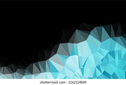 Light BLUE vector shining hexagonal background. A completely new color illustration in a vague style. A completely new template for your business design.