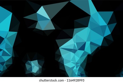 Light BLUE vector shining hexagonal template. Modern geometrical abstract illustration with gradient. The template can be used as a background for cell phones.