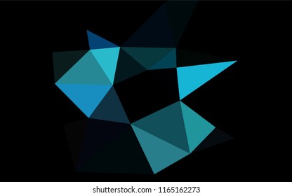 Light BLUE vector shining hexagonal background. Creative illustration in halftone style with gradient. Brand new style for your business design.