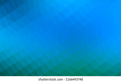Light BLUE vector shining hexagonal pattern. Shining colored illustration in a Brand new style. Brand new style for your business design.