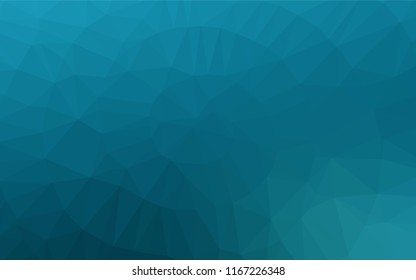 Light BLUE vector shining hexagonal template. A completely new color illustration in a vague style. The polygonal design can be used for your web site.