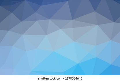 Light BLUE vector shining hexagonal pattern. Creative illustration in halftone style with gradient. The elegant pattern can be used as part of a brand book.