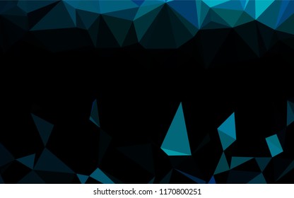 Light BLUE vector shining hexagonal pattern. Shining colored illustration in a Brand new style. A completely new design for your business.