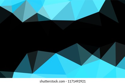 Light BLUE vector shining hexagonal pattern. Colorful illustration in abstract style with gradient. The template can be used as a background for cell phones.