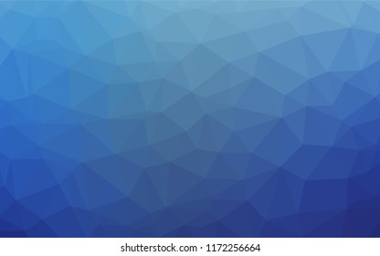 Light BLUE vector shining hexagonal background. Creative illustration in halftone style with gradient. The elegant pattern can be used as part of a brand book.