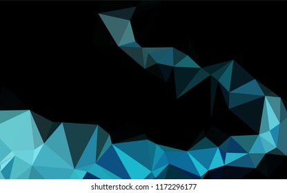 Light BLUE vector shining hexagonal template. An elegant bright illustration with gradient. A completely new design for your business.