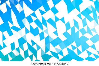 Light BLUE vector shining hexagonal background. Brand new colored illustration in blurry style with gradient. The elegant pattern can be used as part of a brand book.