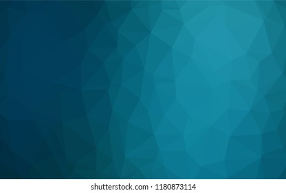 Light BLUE vector shining hexagonal template. Glitter abstract illustration with an elegant design. A completely new template for your business design.
