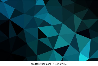 Light BLUE vector shining hexagonal template. Shining colored illustration in a Brand new style. The elegant pattern can be used as part of a brand book.