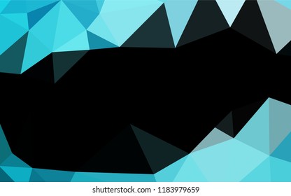 Light BLUE vector shining hexagonal template. Brand new colored illustration in blurry style with gradient. Brand new style for your business design.