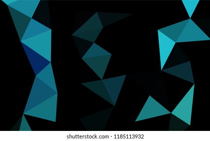 Light BLUE vector shining hexagonal template. Brand new colored illustration in blurry style with gradient. The polygonal design can be used for your web site.