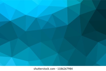 Light BLUE vector shining hexagonal background. An elegant bright illustration with gradient. The textured pattern can be used for background.