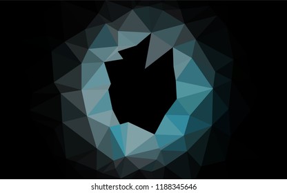 Light BLUE vector shining hexagonal background. Modern geometrical abstract illustration with gradient. The completely new template can be used for your brand book.