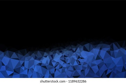 Light BLUE vector shining hexagonal pattern. Creative illustration in halftone style with gradient. A new texture for your design.