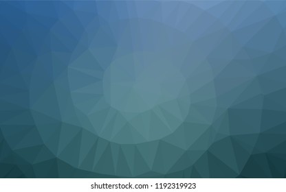 Light BLUE vector shining hexagonal pattern. Creative geometric illustration in Origami style with gradient. A completely new design for your business.