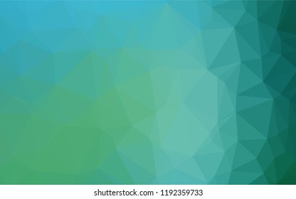 Light BLUE vector shining hexagonal pattern. Modern geometrical abstract illustration with gradient. The template can be used as a background for cell phones.