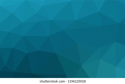 Light BLUE vector shining hexagonal background. A sample with polygonal shapes. The polygonal design can be used for your web site.