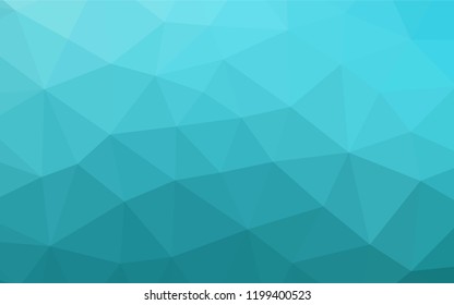 Light BLUE vector shining hexagonal template. Glitter abstract illustration with an elegant design. The polygonal design can be used for your web site.