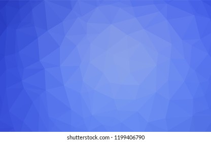 Light BLUE vector shining hexagonal template. A sample with polygonal shapes. A completely new design for your business.