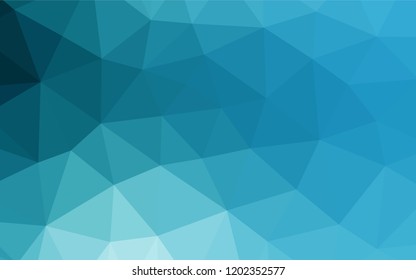 Light BLUE vector shining hexagonal template. Colorful illustration in abstract style with gradient. The template can be used as a background for cell phones.