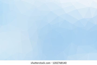 Light BLUE vector shining hexagonal template. Glitter abstract illustration with an elegant design. A new texture for your design.