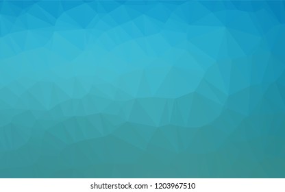 Light BLUE vector shining hexagonal template. Colorful illustration in abstract style with gradient. A completely new design for your business.