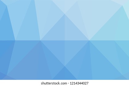 Light BLUE vector shining hexagonal pattern. Modern geometrical abstract illustration with gradient. The completely new template can be used for your brand book.