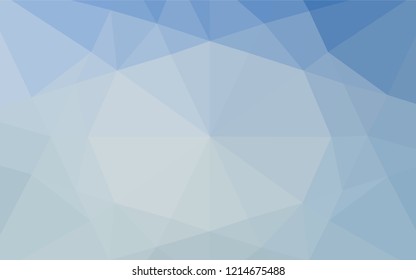 Light BLUE vector shining hexagonal pattern. Colorful illustration in abstract style with gradient. The template can be used as a background for cell phones.