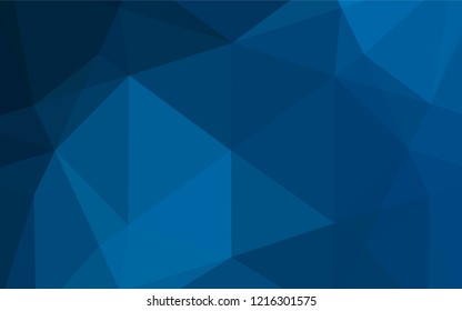 Light BLUE vector shining hexagonal template. Colorful illustration in abstract style with gradient. The best triangular design for your business.