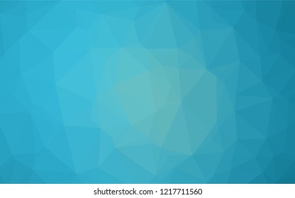 Light BLUE vector shining hexagonal background. Glitter abstract illustration with an elegant design. The template can be used as a background for cell phones.