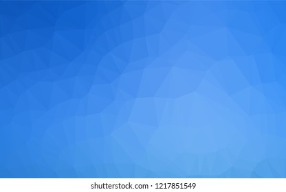 Light BLUE vector shining hexagonal pattern. Colorful abstract illustration with gradient. The template can be used as a background for cell phones.