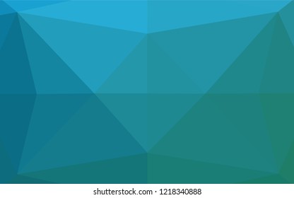 Light BLUE vector shining hexagonal template. A vague abstract illustration with gradient. A new texture for your design.