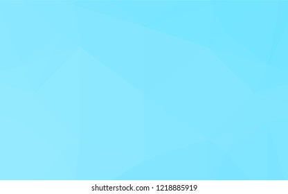 Light BLUE vector shining hexagonal template. Creative illustration in halftone style with gradient. A completely new template for your business design.