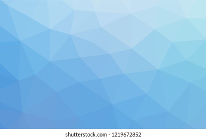 Light BLUE vector shining hexagonal template. A vague abstract illustration with gradient. A new texture for your design.
