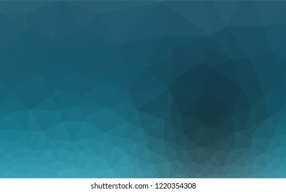 Light BLUE vector shining hexagonal template. Brand new colored illustration in blurry style with gradient. A completely new design for your business.